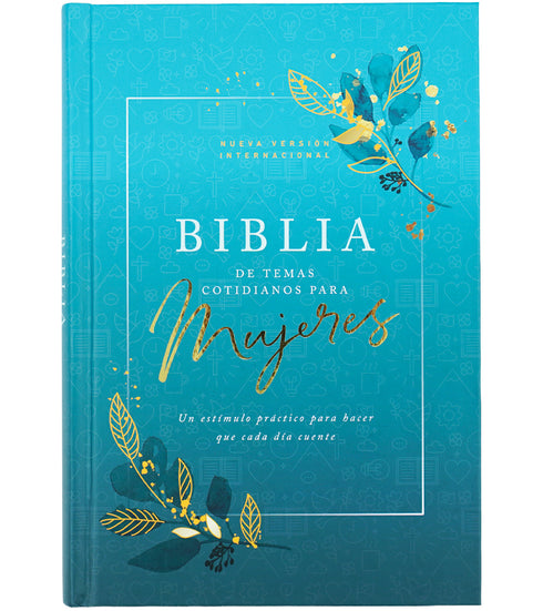 Biblia Temas Cotidianos Para Mujeres, Tapa dura, Turquesa