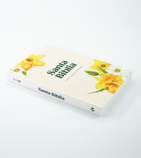 Biblia NVI Ultrafina - Tapa Rústica Flores Amarillas
