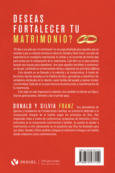 30 días a sus pies por mi matrimonio: Un recorrido de 30 días hacia la restauración matrimonial