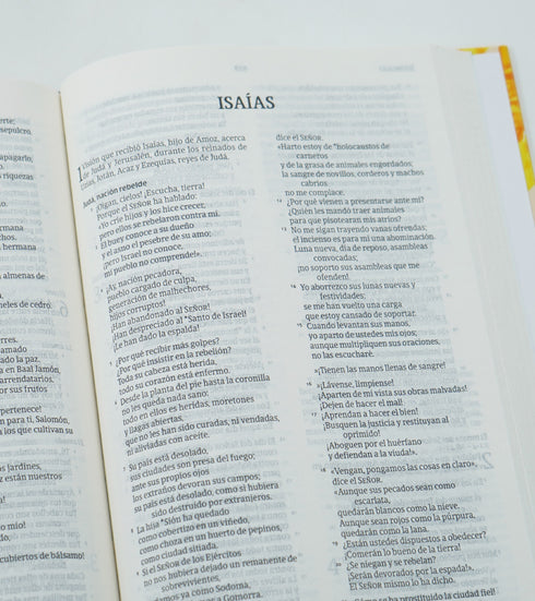 Biblia NVI Ultrafina - Tapa Dura Flores Amarillas