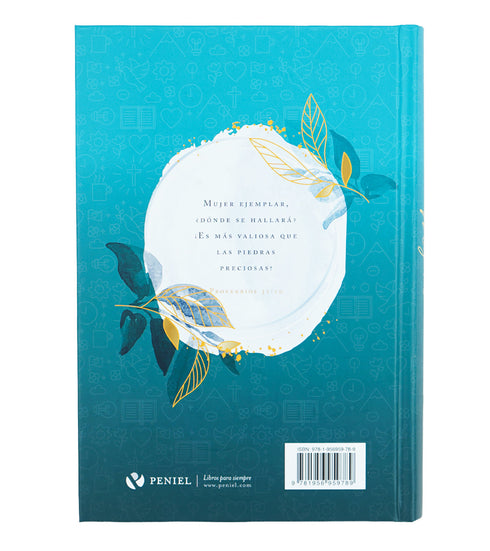 Biblia Temas Cotidianos Para Mujeres, Tapa dura, Turquesa