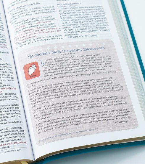 Biblia Temas Cotidianos Para Mujeres, Piel especial, Turquesa