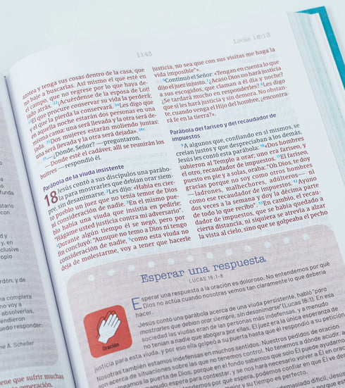 Biblia Temas Cotidianos Para Mujeres, Tapa dura, Turquesa