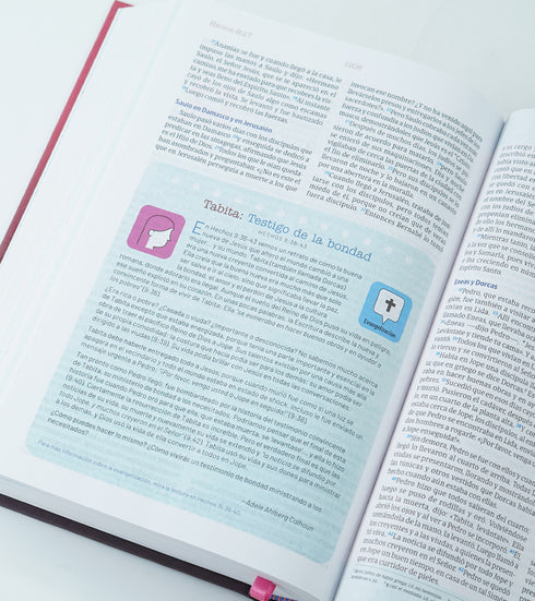 Biblia Temas Cotidianos Para Mujeres, Tapa dura, Rosa