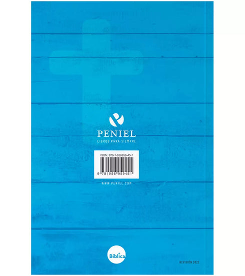 Santa Biblia NVI Letra Grande - Tapa Rustica Azul