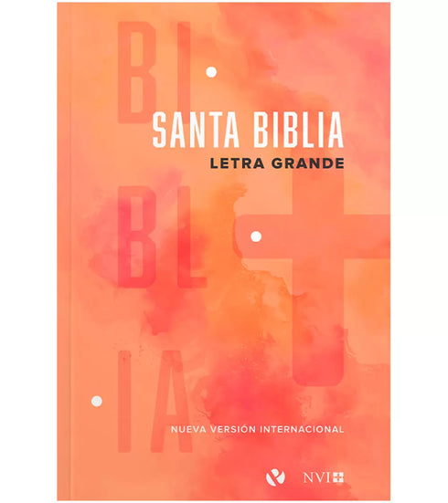 Santa Biblia NVI Letra Grande - Tapa Rustica Roja