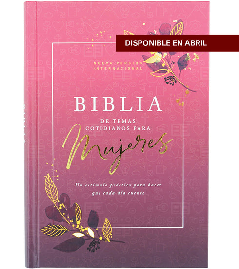 Biblia Temas Cotidianos Para Mujeres, Tapa dura, Rosa