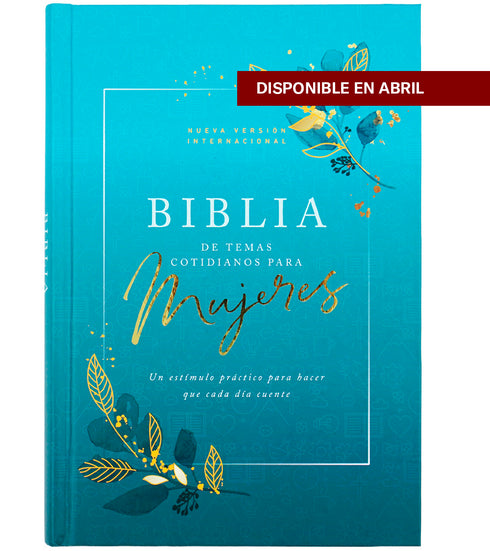 Biblia Temas Cotidianos Para Mujeres, Tapa dura, Turquesa
