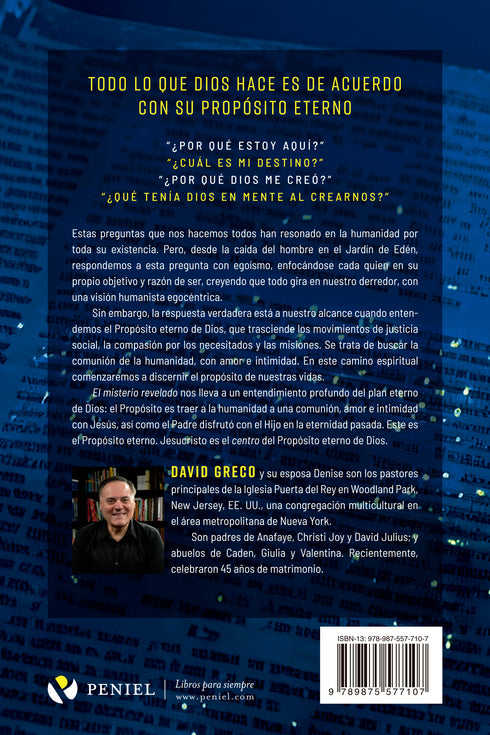 El misterio revelado: Lo que DIos se propuso en sí mismo