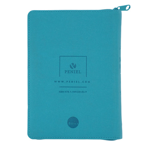 Biblia -Nvi - Con cierre - Letra grande - Compacta - Turquesa