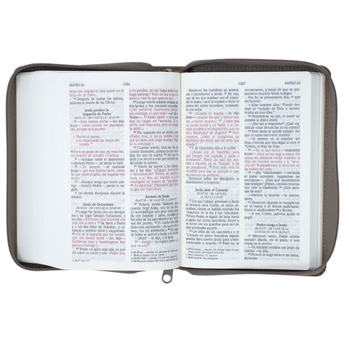 Biblia -Nvi - Con cierre - Letra grande - Compacta - Marron
