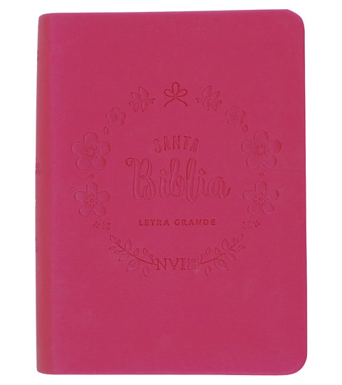 Biblia NVI Letra Grande, Tamaño Bolsillo – Fucsia Tornasolado
