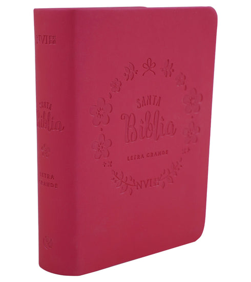 Biblia NVI Letra Grande, Tamaño Bolsillo – Fucsia Tornasolado