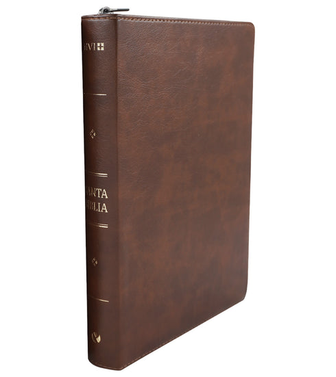 Biblia NVI - Letra Gigante - Marrón - Con cierre (Zipper)