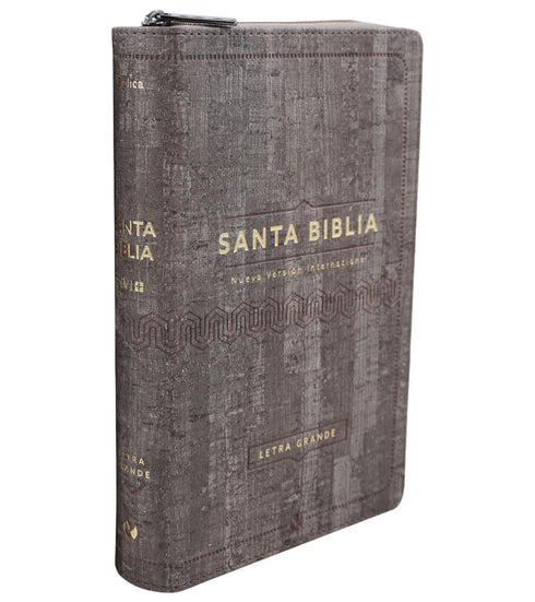 Biblia - Letra Grande - Madera - Con cierre (Zipper)