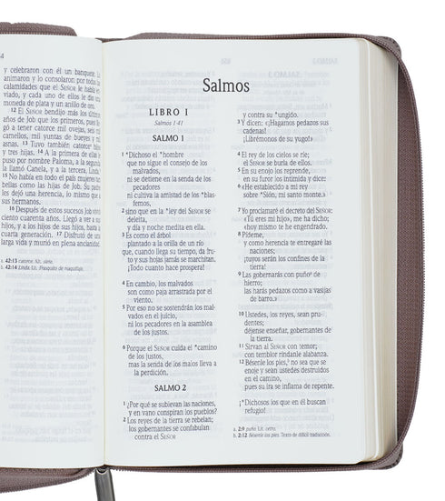 Biblia - Letra Grande - Madera - Con cierre (Zipper)