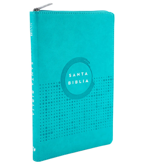 Biblia Ultrafina Nvi - Turquesa - Con Zipper (Cierre)