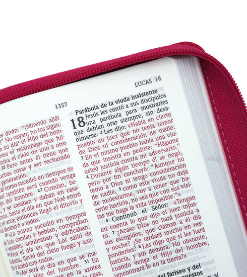 Biblia Ultrafina Nvi - Fucsia - Con Zipper (Cierre)
