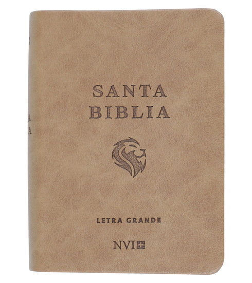 Biblia NVI Letra Grande, Tamaño Bolsillo – Marrón Claro