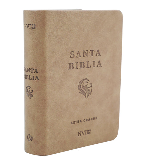 Biblia NVI Letra Grande, Tamaño Bolsillo – Marrón Claro